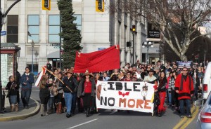 Idle No More protests in Victoria. Photo CC by peterson.ra